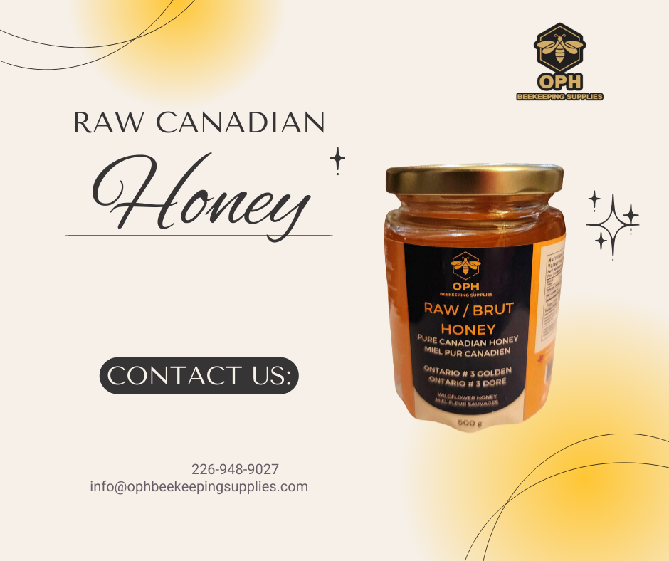 Raw Honey 500 g | Ontario # 3 | Golden