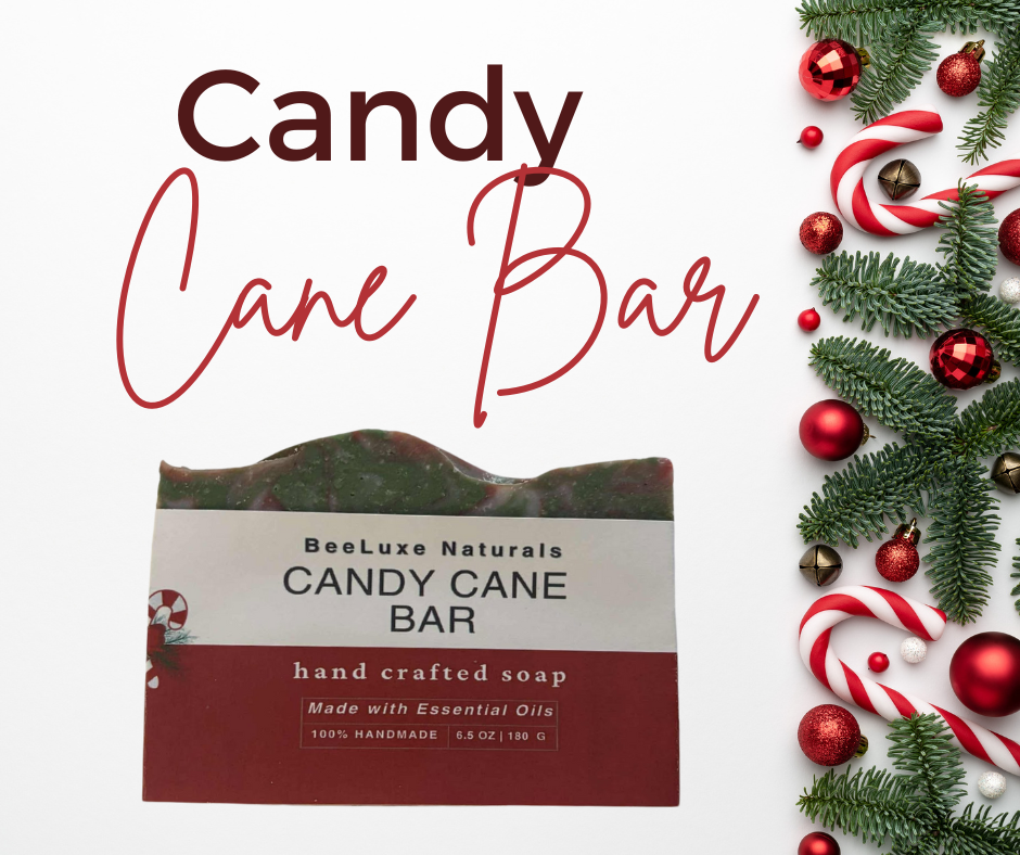 Candy Cane Soap Bar