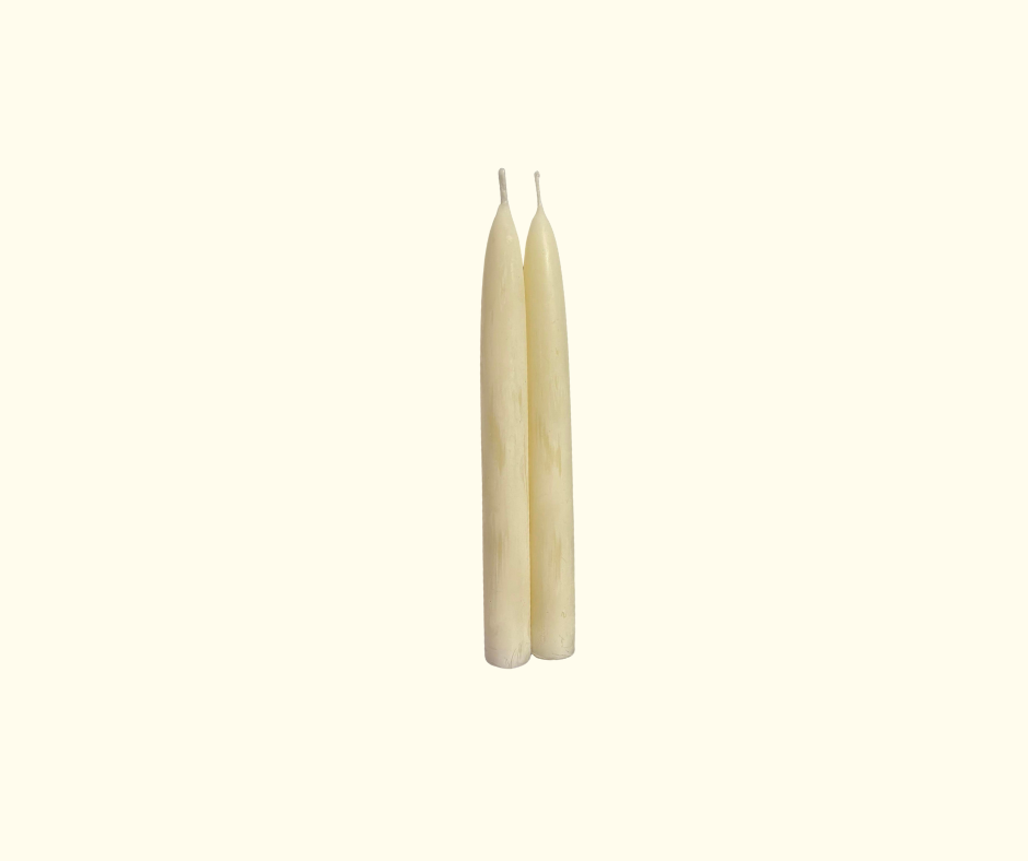 Hand Dipped Beeswax Tapers (Pair)